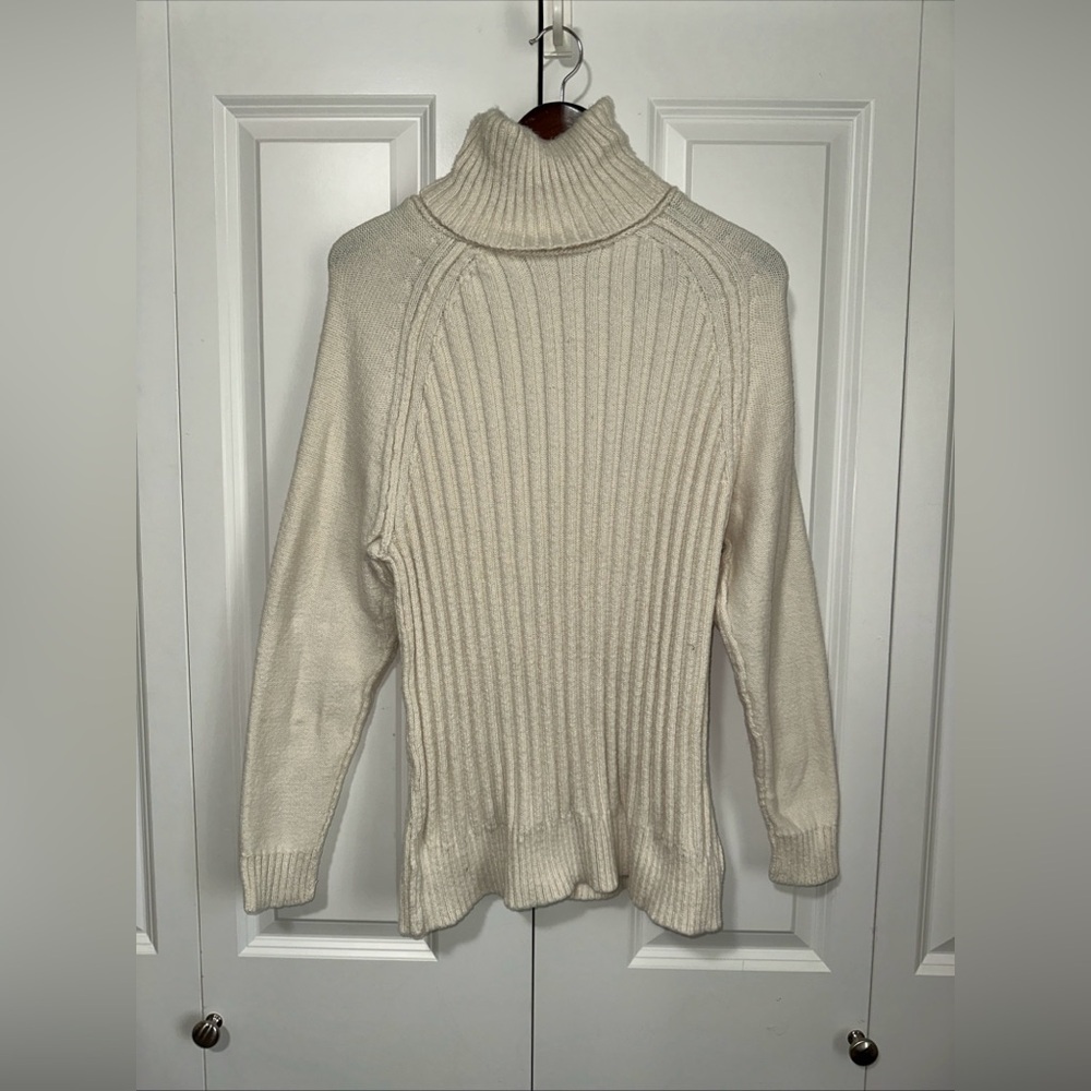 Altar'd State Longsleeve Turtleneck Soft Knit Sweater Cream XS